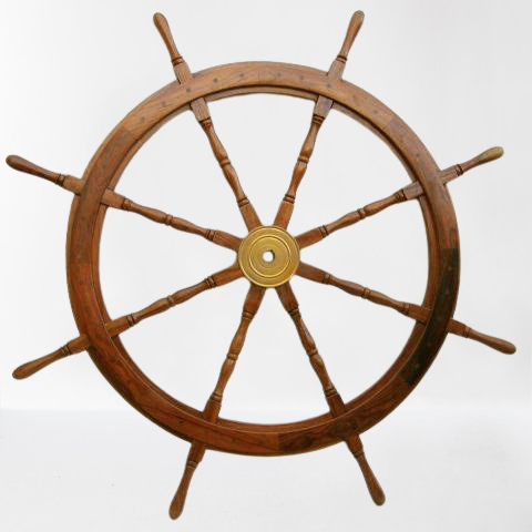 Vintage Ship Steering Wheel #2