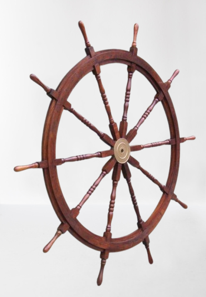 Vintage Ship Steering Wheel #3