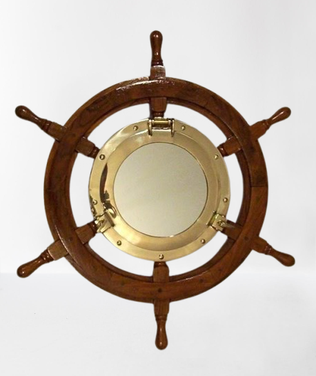 Vintage Ship Steering Wheel #5