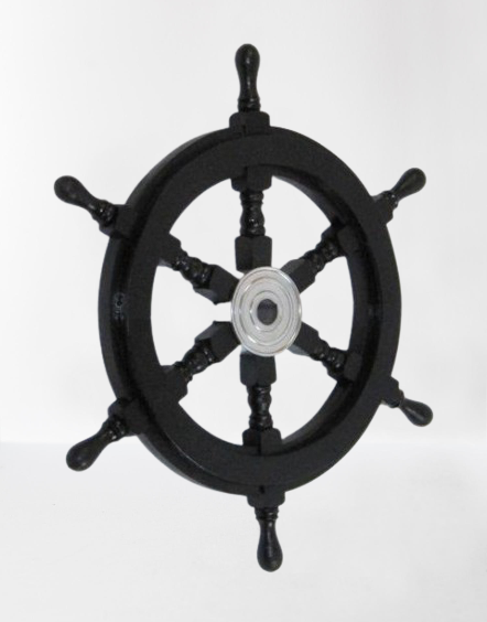 Vintage Ship Steering Wheel #4